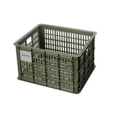 Велосипедная корзина на багажник Basil Bicycle Crate, Объём 29,5 л, цвет зелёный