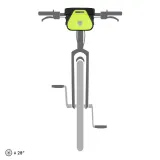 Сумка велосипедная на руль Ortlieb Ultimate Six High Visibility, Объём 6,5 л, цвет чёрно-неоновый / Объём 6,5 л, цвет чёрный — фото 5