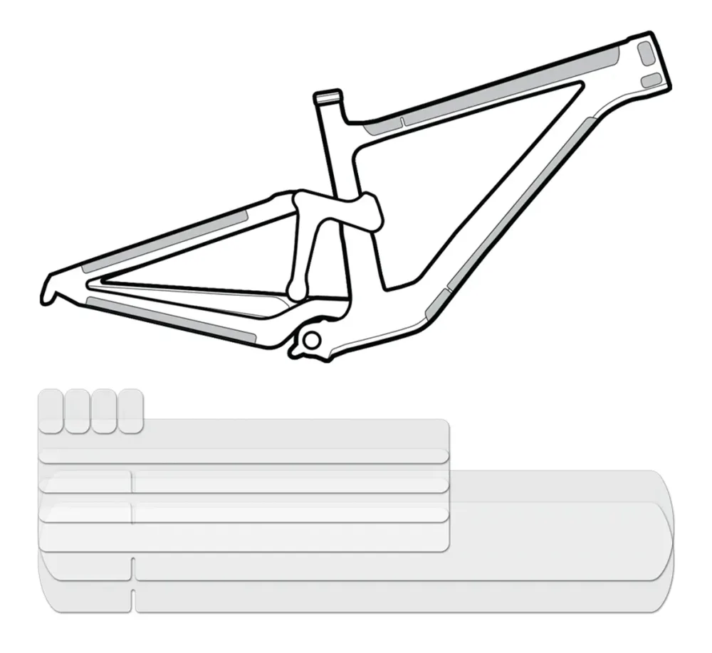 Защитные наклейки на раму Lizard Skins CLEAR Protective Frame Wrap Frame Kit