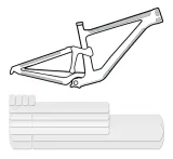 Защитные наклейки на раму Lizard Skins CLEAR Protective Frame Wrap Frame Kit — фото 1