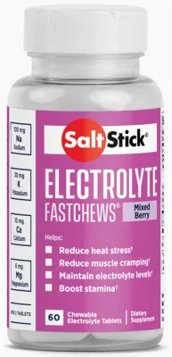 Минеральные капсулы SaltStick Electrolyte FastChews, Упаковка 60 шт, вкус ягодный, малиновый