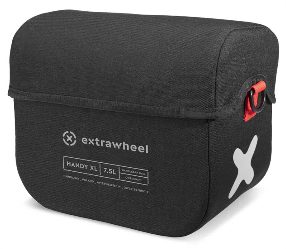 Сумка велосипедная на руль Extrawheel Handy Polyester, Объём 5 л, цвет чёрный / Объём 5 л, цвет чёрно-зелёный / Объём 5 л, цвет чёрно-жёлтый / Объём 5 л, цвет чёрно-синий / Объём 7,5 л, цвет чёрно-серый / Объём 7,5 л, цвет чёрно-жёлтый / Объём 7,5 л, цвет чёрно-зелёный / Объём 7,5 л, цвет чёрно-красный