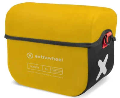 Сумка велосипедная на руль Extrawheel Handy Polyester, Объём 5 л, цвет чёрно-жёлтый
