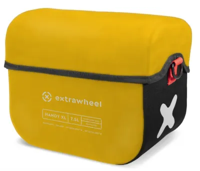 Сумка велосипедная на руль Extrawheel Handy Polyester, Объём 7,5 л, цвет чёрно-жёлтый