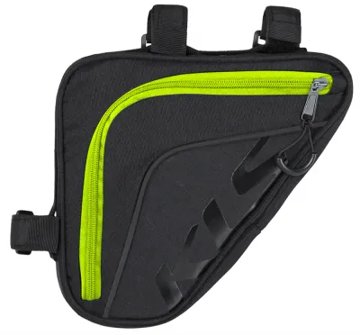 Сумка велосипедная под раму Kellys Wedge Eco, Объём 1,3 л, цвет чёрно-зелёный
