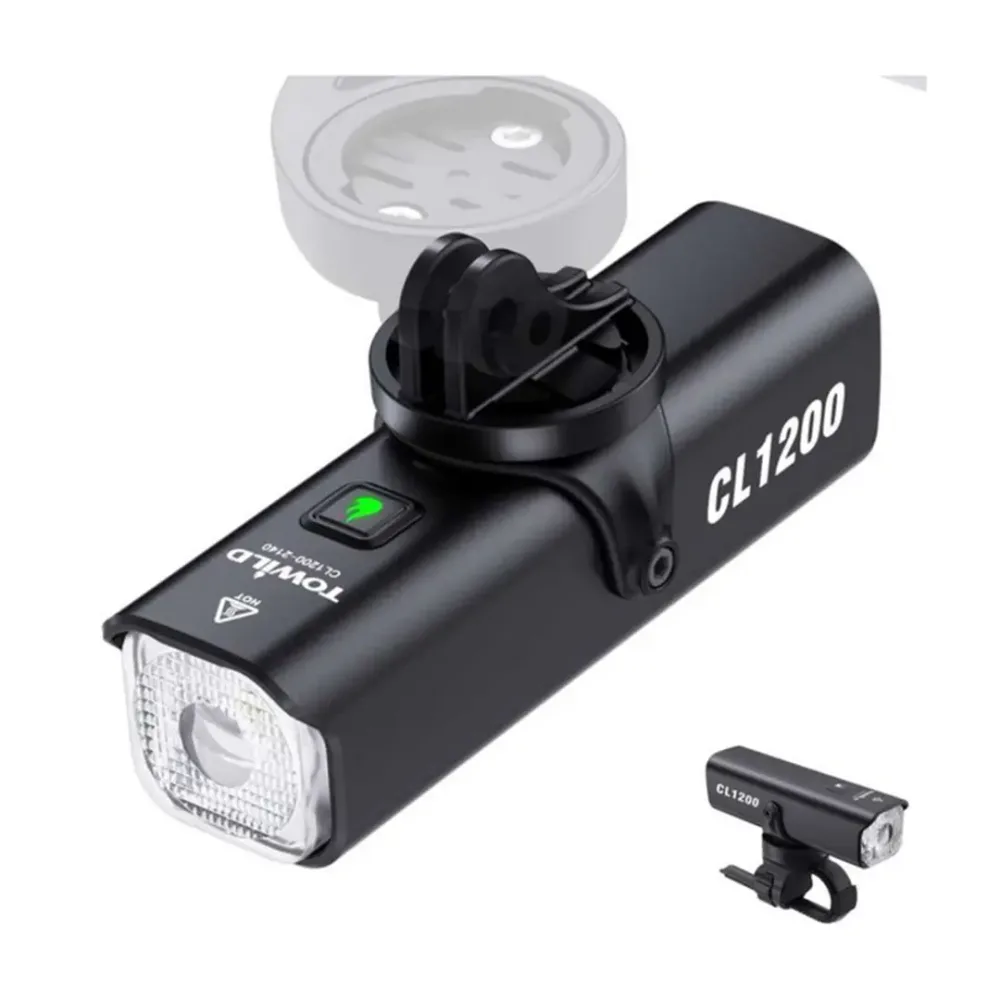 Фонарь велосипедный передний TOWILD CL1200