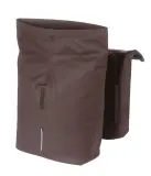 Велосумки Basil City Double Bag Vegan Leather, Объём 32 л, цвет коричневый / Объём 32 л, цвет синий / Объём 32 л, цвет зелёный — фото 1