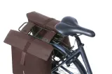 Велосумки Basil City Double Bag Vegan Leather, Объём 32 л, цвет коричневый / Объём 32 л, цвет синий / Объём 32 л, цвет зелёный — фото 4