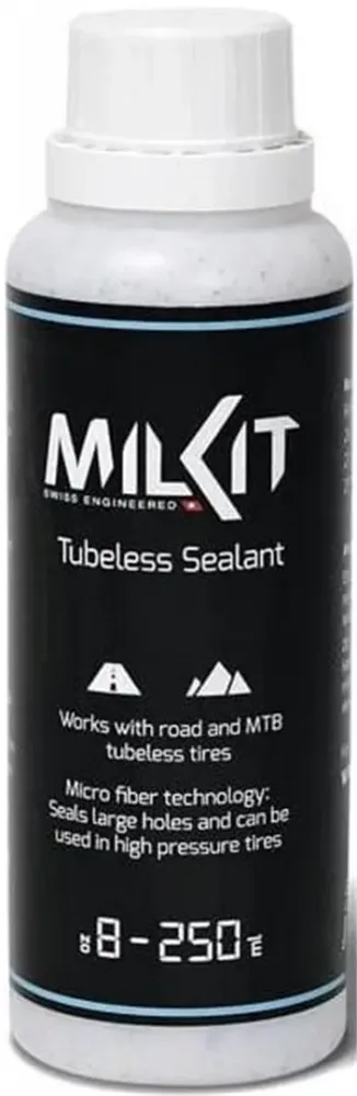 Герметик milKit Tubeless, Цвет чёрный, упаковка 75 мл / Цвет чёрный, упаковка 250 мл / Цвет чёрный, упаковка 500 мл / Цвет чёрный, упаковка 1 л / Цвет чёрный, упаковка 5 л