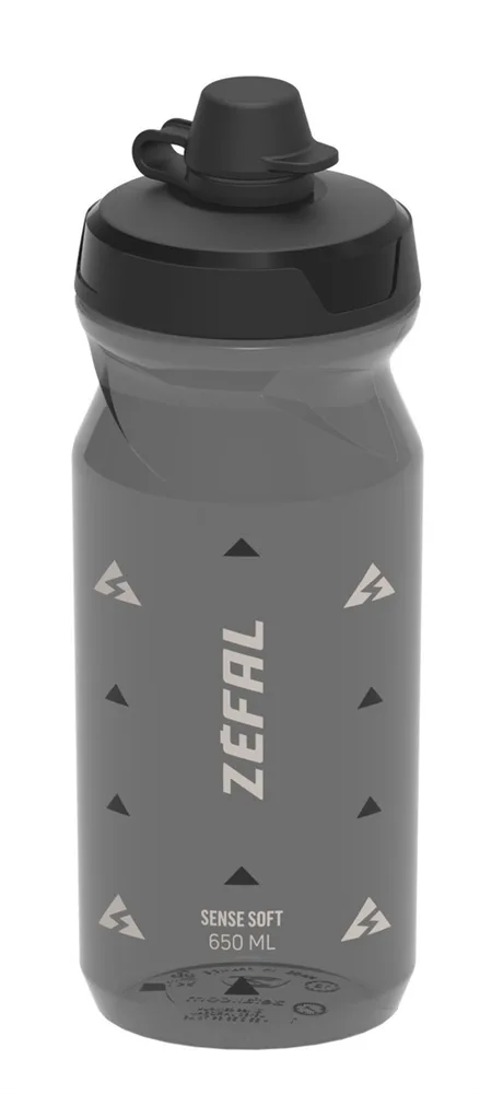Фляга велосипедная Zefal Sense Soft No Mud, Объём 650 мл, цвет чёрно-дымчатый / Объём 650 мл, цвет прозрачный / Объём 650 мл, цвет чёрно-прозрачный