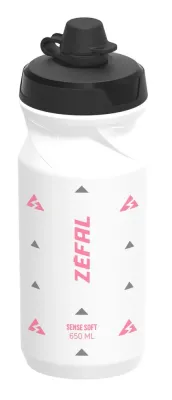 Фляга велосипедная Zefal Sense Soft No Mud, Объём 650 мл, цвет чёрно-прозрачный