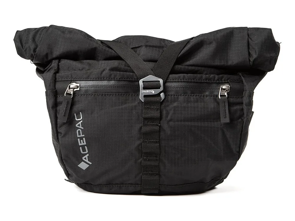 Сумка велосипедная на руль Acepac Bar Bag MKIII, Объём 5 л, цвет чёрный / Объём 5 л, цвет серый