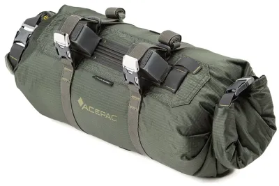 Сумка велосипедная на руль Acepac Bar Roll MKIII, Объём 8 - 16 л, цвет серый