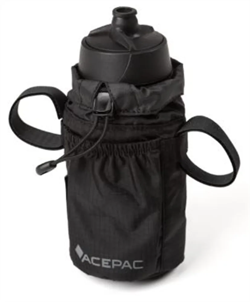Сумка велосипедная на руль Acepac Bike Bottle Bag MKIII, Объём 0,65 л, цвет чёрный / Объём 0,65 л, цвет серый