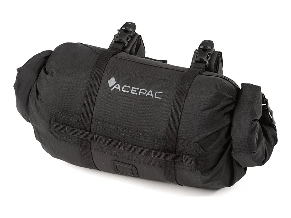 Сумка на руль Acepac Mini Bar Roll MKIII, Объём 7 л, цвет чёрный / Объём 7 л, цвет серый