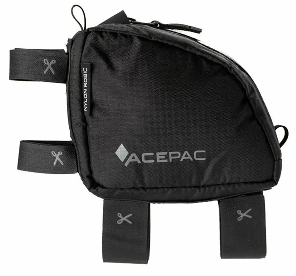 Сумка на раму Acepac Tube Bag MKIII, Объём 0,7 л, цвет чёрный / Объём 0,7 л, цвет серый