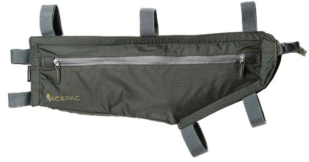Сумка под раму Acepac Zip Frame Bag MKIII, Объём 3,7 л, цвет чёрный / Объём 4,5 л, цвет серый