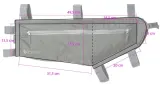 Сумка под раму Acepac Zip Frame Bag MKIII, Объём 3,7 л, цвет чёрный / Объём 4,5 л, цвет серый — фото 6
