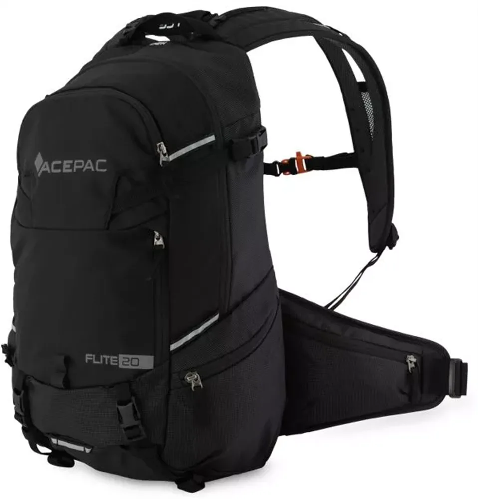 Рюкзак велосипедный Acepac Flite 20 MKIII, Объём 20 л, цвет чёрный / Объём 20 л, цвет серый