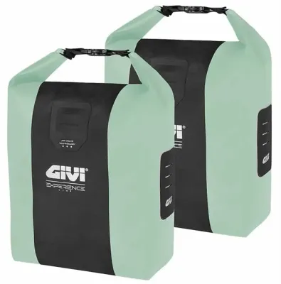 Велосумки Givi Junter 14 л, Объём 28 л, цвет чёрно-зелёный