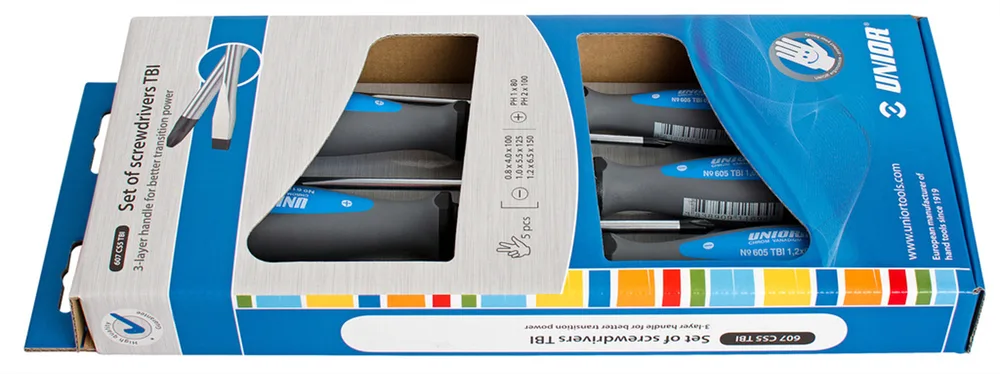 Набор отвёрток Unior 607CS5TBI