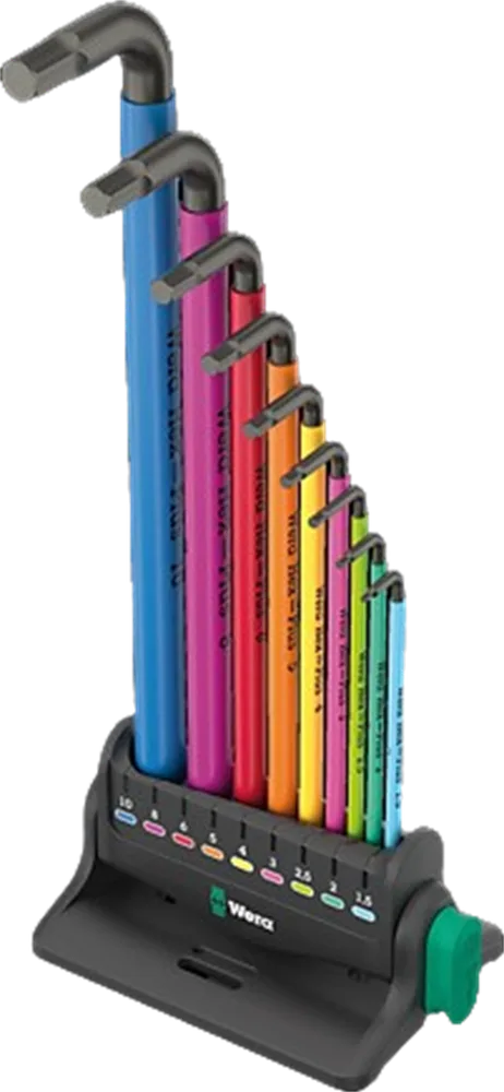 Набор шестигранных ключей Wera 950/9 Hex-Plus Multicolour 3