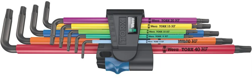 Набор ключей torx Wera 967/9 TX XL Multicolour HF 1