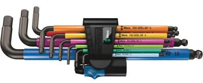 Набор шестигранных ключей Wera 950/9 Hex-Plus Multicolour HF 1