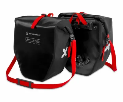 Велосумки Extrawheel Biker Pro, Объём 50 л, цвет чёрный