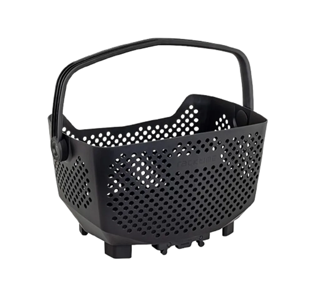 Велосипедная корзина на багажник Racktime Baskit Edge, Объём 20 л, цвет чёрный, вес 1,05 кг / Объём 20 л, цвет чёрный