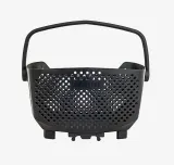 Велосипедная корзина на багажник Racktime Baskit Edge, Объём 20 л, цвет чёрный, вес 1,05 кг / Объём 20 л, цвет чёрный — фото 3