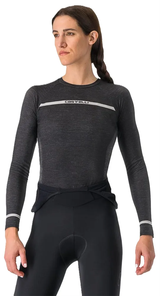 Термофутболка женская с длинным рукавом Castelli Merino Seamless W