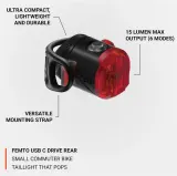 Фонарь велосипедный задний Lezyne Femto Drive USB-C — фото 3