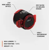 Фонарь велосипедный задний Lezyne Femto Drive USB-C — фото 4