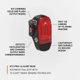 Фонарь велосипедный задний Lezyne KTV PRO+ Ai Alert Rear — фото 2