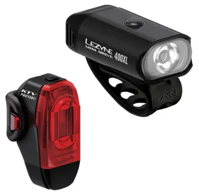 Комплект велосипедных фонарей Lezyne Mini Drive 400XL / KTV Drive Pro+