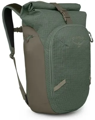 Рюкзак велосипедный Osprey Transporter Roll Top, Объём 30 л, цвет зелёный