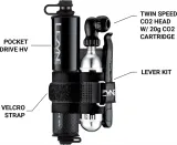 Насос велосипедный ручной Lezyne Pocket Drive HV + Loaded Kit — фото 4