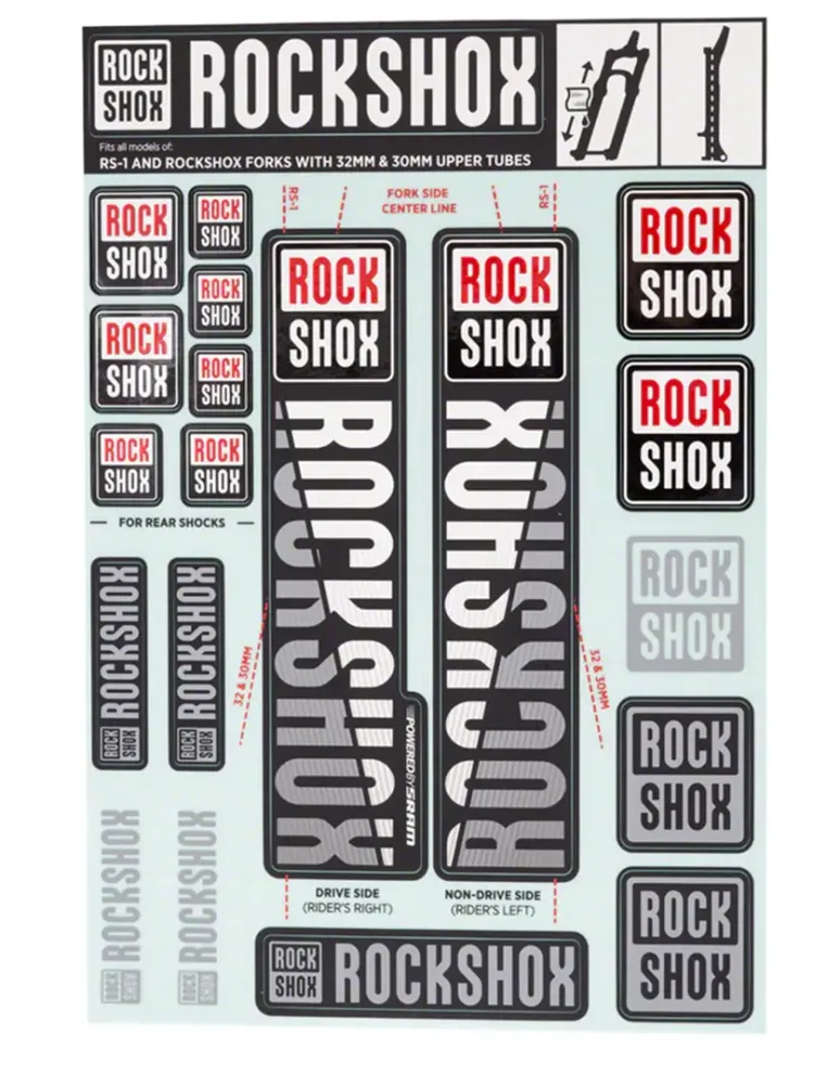 Наклейки на амортизатор Rock Shox RS1