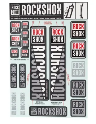 Наклейки на амортизатор Rock Shox RS1