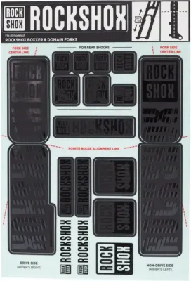 Наклейки на амортизатор Rock Shox Dual Crown