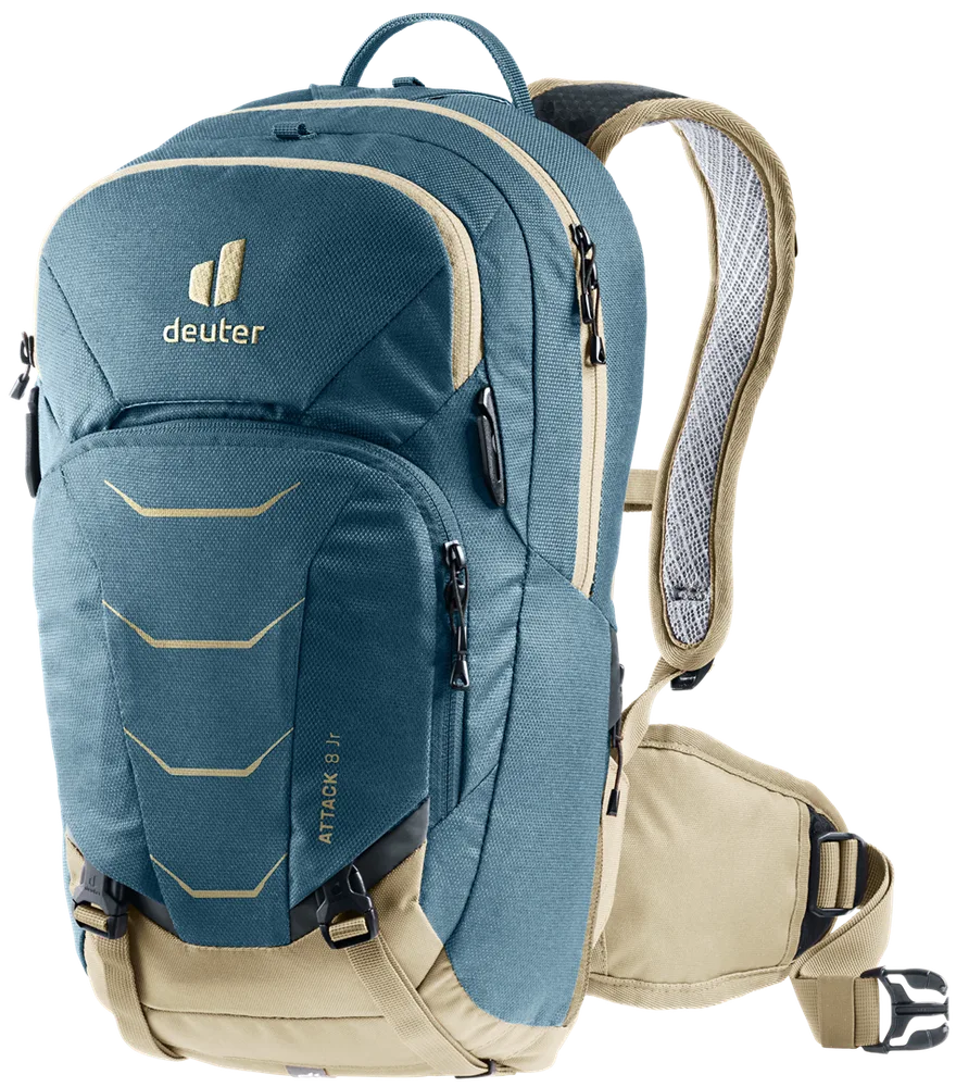 Рюкзак велосипедный Deuter Attack 8 JR, Объём 8 л, цвет тёмно-синий / Объём 8 л, цвет чёрный