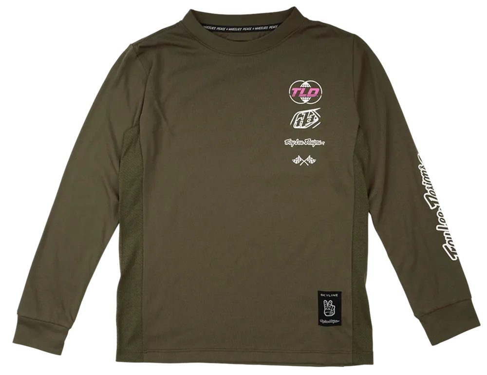 Велоджерси детское Troy Lee Designs Skyline Ride Worldwide LS