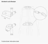 Защитная накладка замка чемодана Scicon AEROTECH LOCK BUMPER X2 — фото 4