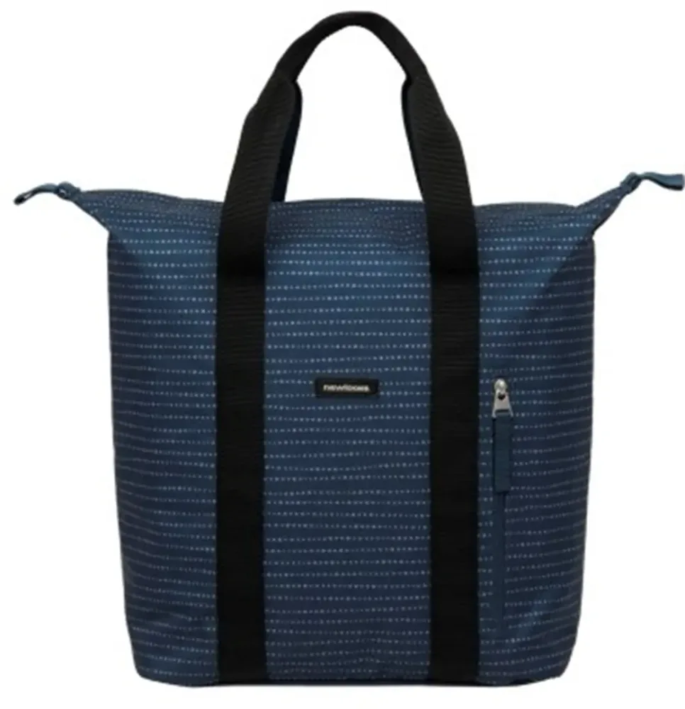 Сумка велосипедная на багажник New Looxs Shopper Kota, Объём 24 л, цвет тёмно-синий / Объём 24 л, цвет серый