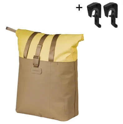 Сумка велосипедная на багажник Basil Vive, Объём 20 л, цвет коричнево-жёлтый