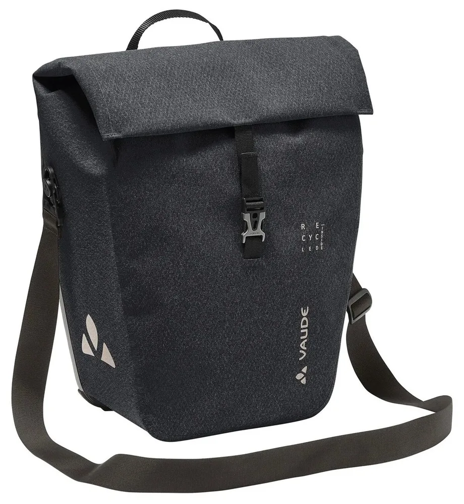 Сумка велосипедная на багажник VAUDE ReCycle Commute, Объём 20 л, цвет чёрный / Объём 20 л, цвет синий