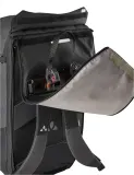Велосумка VAUDE Cycle 28 II Luminum, Объём 28 л, цвет чёрный / Объём 28 л, цвет чёрно-виноградный — фото 4