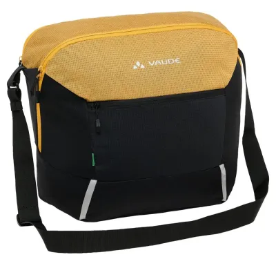 Сумка велосипедная на багажник VAUDE Cycle L Messenger, Объём 20 л, цвет бело-чёрно-жёлтый