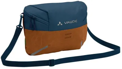 Сумка велосипедная на руль VAUDE CityBox Bike II, Объём 4 л, цвет коричнево-тёмно-синий